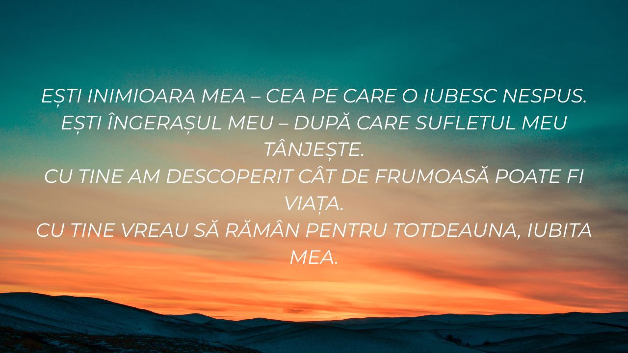 Mesaje de Valentine’s Day pentru iubită